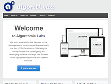 Tablet Screenshot of algorithmia.net